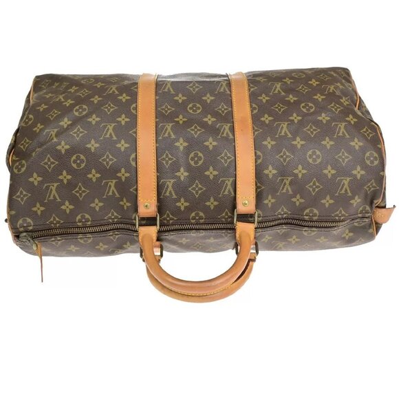 LOUIS VUITTON Keepall 50 Travel Hand Bag Monogram Leather Brown - Picture 6 of 16